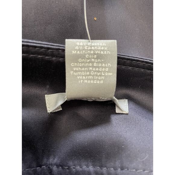 Ann Taylor LINDSAY Stretch Cropped Chino Pants Size 8 Navy Blue Mid Rise NEW - Picture 9 of 11